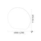 Mirror with LED Backlighting Only on the Circular Side Made in Italy - Make Viadurini