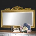 Handmade wall mirror in wood and resin frieze produced in Italy Matteo