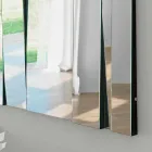 Modern Design Glass and Metal Wall Mirror Made in Italy - Pallino Viadurini