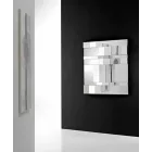 Modern Design Glass and Metal Wall Mirror Made in Italy - Pallino Viadurini