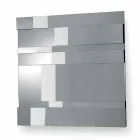 Modern Design Glass and Metal Wall Mirror Made in Italy - Pallino Viadurini