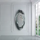 Crystal Wall Mirror Mirror Made in Italy - Pescara Viadurini