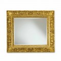 Rectangular wall mirror with Agasse floral decorations