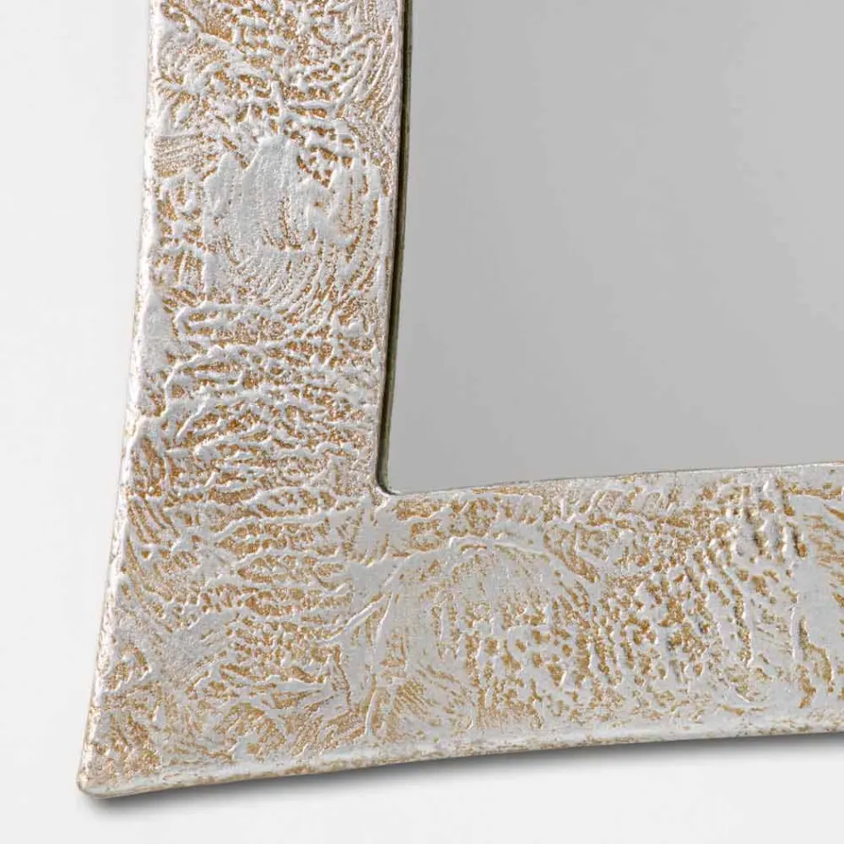 Wall mirror in resin and Venice silver leaf Viadurini