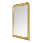 Hand Decorated Wooden Mirror in Gold Leaf Made in Italy - Navona Viadurini