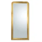 Hand Decorated Wooden Mirror in Gold Leaf Made in Italy - Navona Viadurini