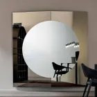 Modern Design Wall Mirror Made of 3 Panels Made in Italy - Bristol Viadurini