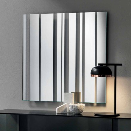Square Wall Mirror of Modern Design Made in Italy - Coriander Viadurini
