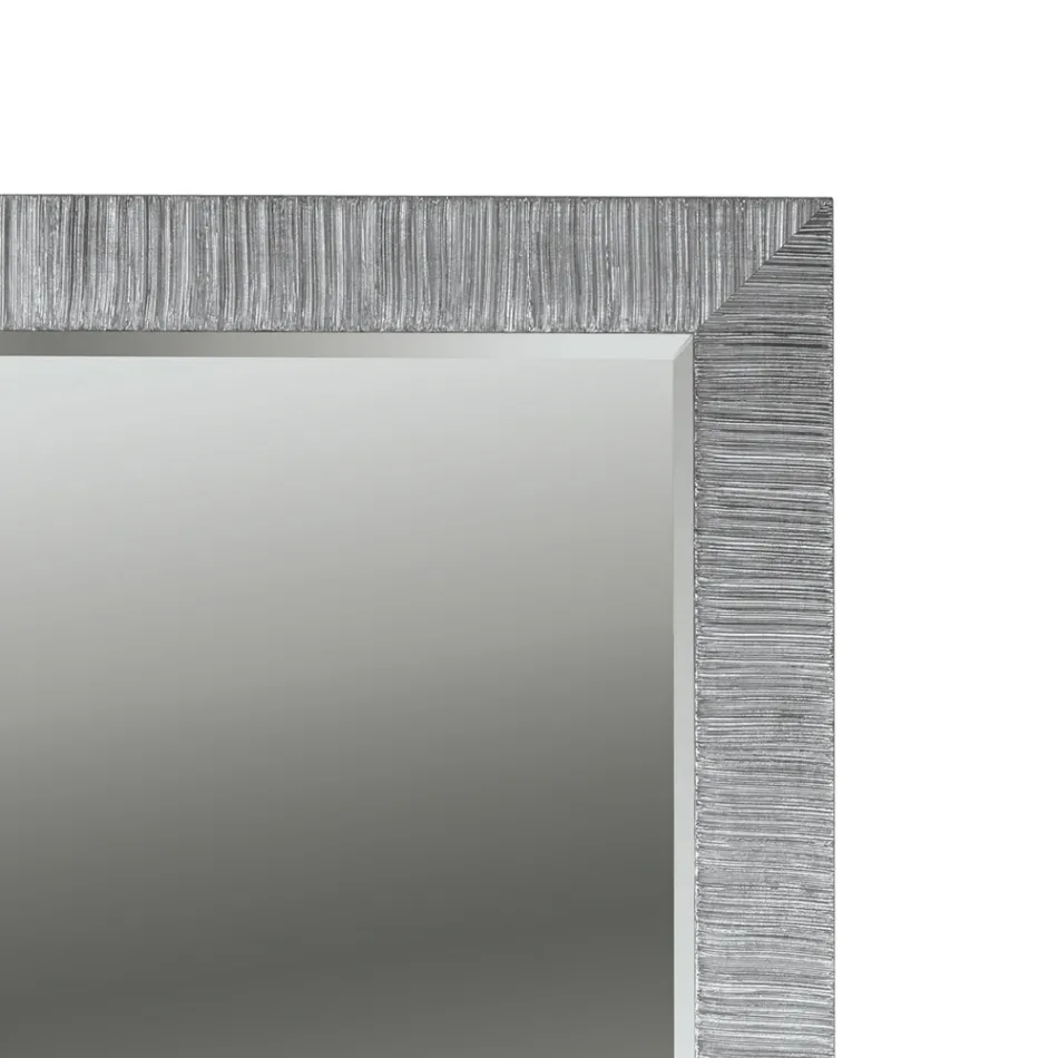 Rectangular Mirror with Ground Mirror Made in Italy - Bacco Viadurini