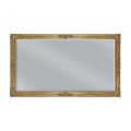 Rectangular Mirror in Gold Leaf with Ground Mirror Made in Italy - Pele