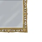 Rectangular Mirror in Gold Leaf and Ground Mirror Made in Italy - Rangi Viadurini