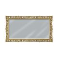 Rectangular Mirror in Gold Leaf and Ground Mirror Made in Italy - Rangi