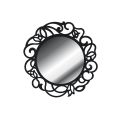 Round Mirror with Openwork Pattern Made in Italy - Ferona