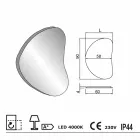 Bathroom wall mirror with LED backlight Pirro Viadurini