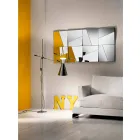 Modular Wall Mirror with Concave and Convex Mirrors Made in Italy - Allergy Viadurini