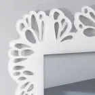 White Plexiglass Wall Mirror with Rectangular Decorated Frame - Alidifarf Viadurini