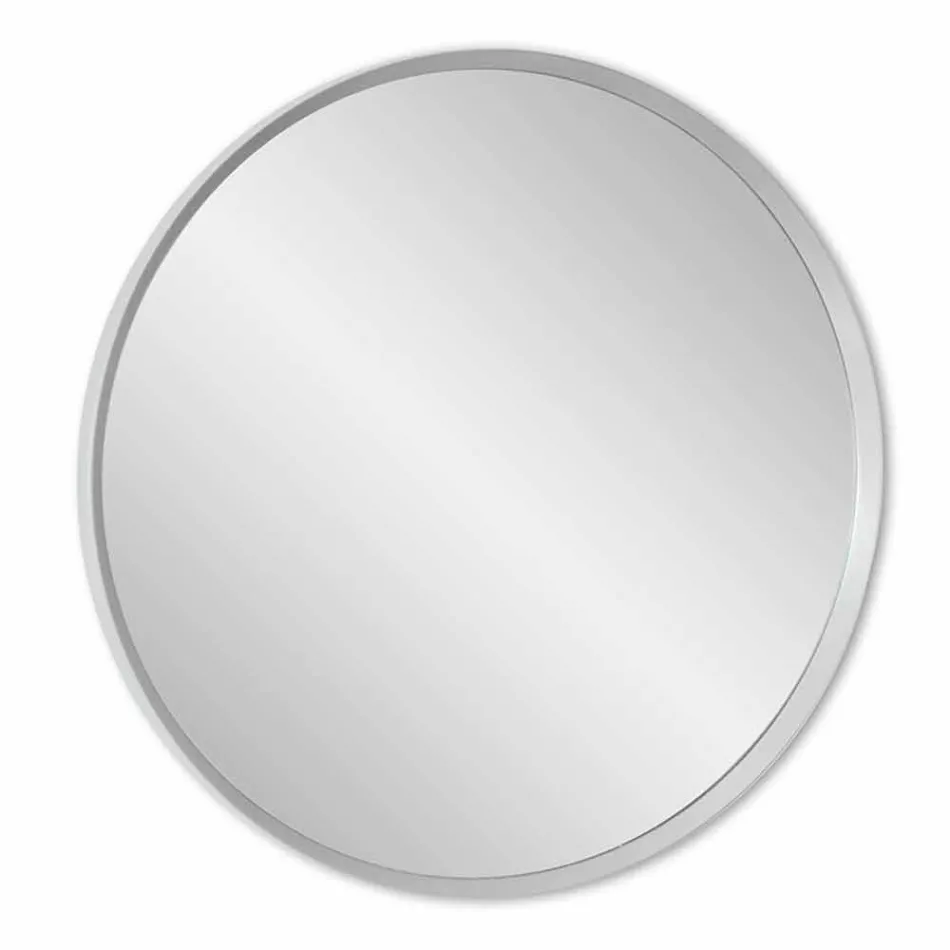 Round Wall Mirror with Lacquered Frame of Elegant Modern Design - Odosso Viadurini