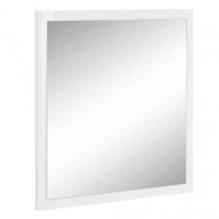 Square Wall Mirror with White or Anthracite Frame - Emanuelito Viadurini