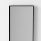 Backlit Rectangular Wall Mirror with Black Frame Made in Italy - Riflessi Viadurini