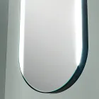 Hanging Metal Mirror with Optional Light Made in Italy - Amadeus Viadurini