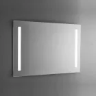 Polished Wire Bathroom Mirror with LED Backlight Made in Italy - Tony Viadurini