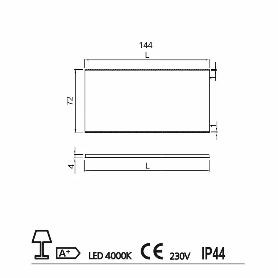 Bathroom mirror with modern LED design light with satin edges Veva Viadurini