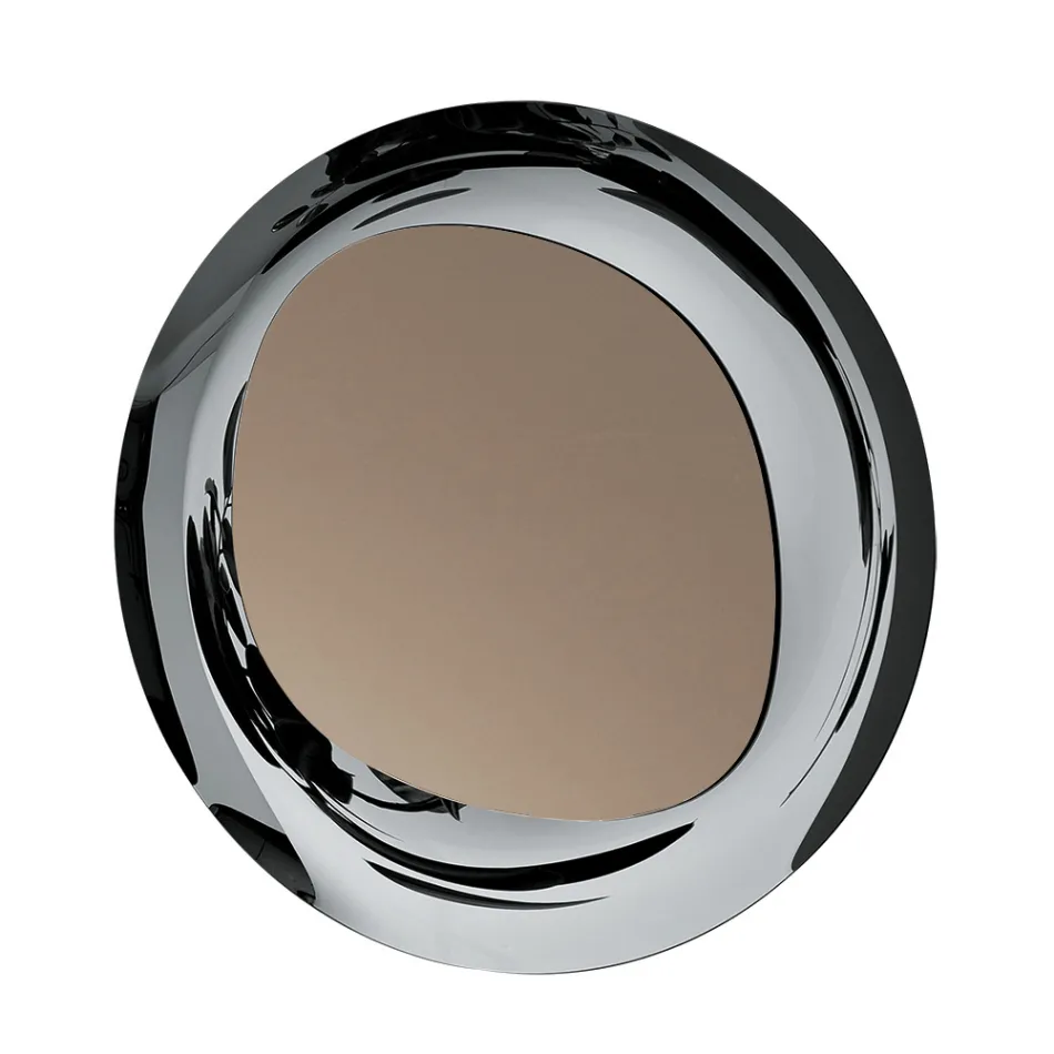 Bronze Mirror with Smoked Glass Frame Made in Italy - Anselma Viadurini