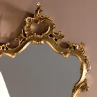 Classic Shaped Mirror with Gold Leaf Frame Made in Italy - Precious Viadurini