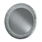 Mirror with Hammered Glass Frame, Back-Silvered, Made in Italy - Basilia Viadurini