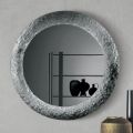 Mirror with Hammered Glass Frame, Back-Silvered, Made in Italy - Basilia