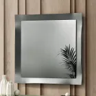 Mirror with Shaped Frame Available in 3 Sizes and 2 Colors - Carolina Viadurini