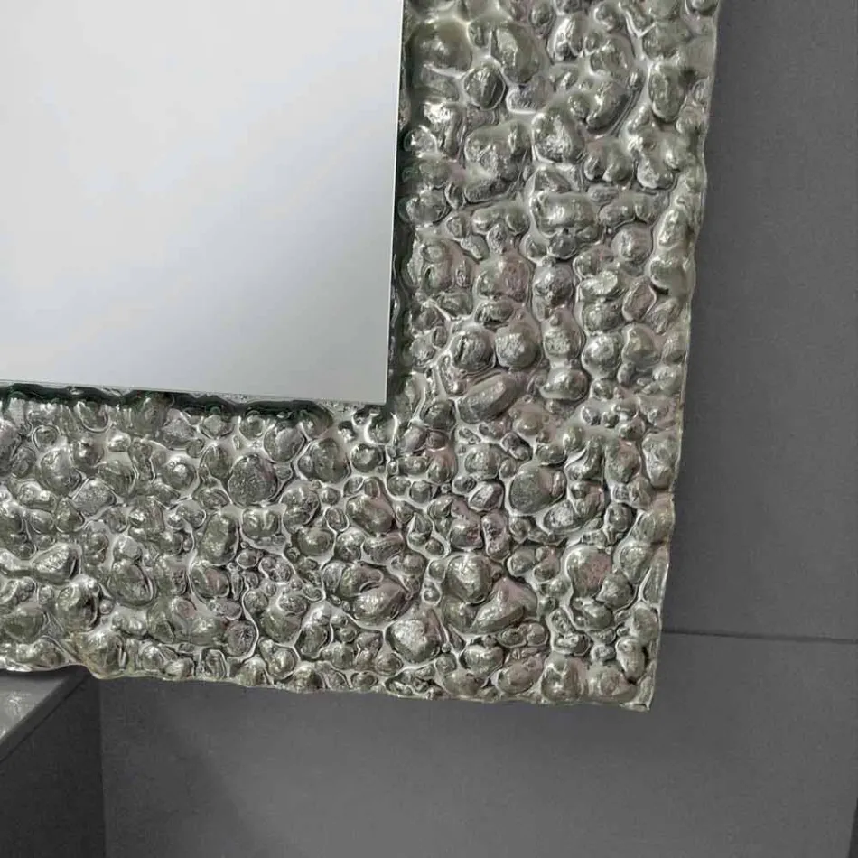 Mirror with decorative modern design glass frame, Cecilia Viadurini