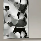 Mirror with a Wavy Glass Insert in Three Sizes Made in Italy - Velis Viadurini