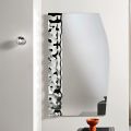 Mirror with a Wavy Glass Insert in Three Sizes Made in Italy - Velis