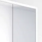 Wall-mounted mirror with 2 modern doors, LED lighting, Adele Viadurini