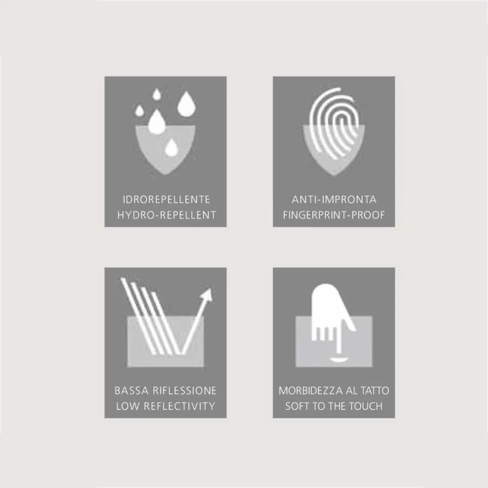 3-Door LED Light Container Mirror, modern design, Carol Viadurini