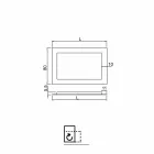 Pascal gold leaf decorated glass mirror Viadurini