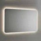 Rounded Bathroom Mirror with LED Backlight Made in Italy - Pato Viadurini
