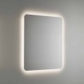 Rounded Bathroom Mirror with LED Backlight Made in Italy - Pato