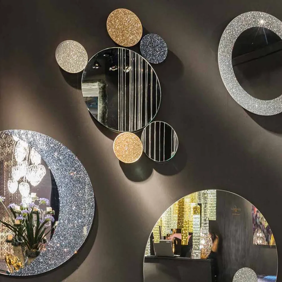 Modeno round wall mirror made in Italy ADDO Viadurini