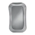 Wall Mirror with Frame in Fused Glass Made in Italy - Adored Viadurini