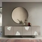 Arabella Wall Mirror with Engravings Made in Italy Viadurini