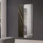 Wall Mirror with Wood or Ceramic Insert Made in Italy - Montecarlo Viadurini