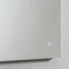 Wall Mirror with Integrated Light in Stainless Steel Made in Italy - Tuccio Viadurini