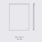 Wall Mirror with Integrated Light in Stainless Steel Made in Italy - Tuccio Viadurini