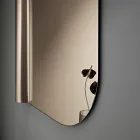 Beniamina Wall Mirror with Wave Side Made in Italy Viadurini