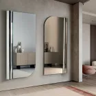 Beniamina Wall Mirror with Wave Side Made in Italy Viadurini