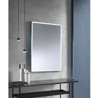 Wall Mirror with Aluminium Frame and LED Light Made in Italy - Chik Viadurini