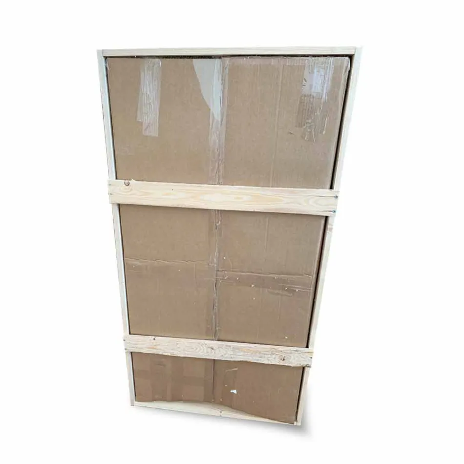 Wall Mirror with Aluminium Frame and LED Light Made in Italy - Chik Viadurini