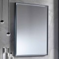Wall Mirror with Aluminium Frame and LED Light Made in Italy - Chik